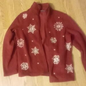 Women's small Berry Red Fleece